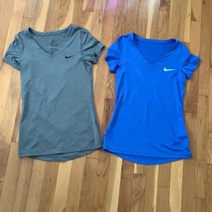 2 NIKE athletic tops